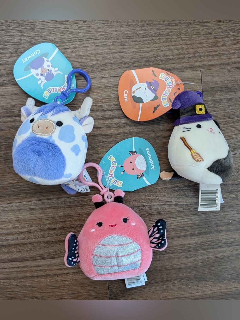 Squishmallow keychain lot (5)